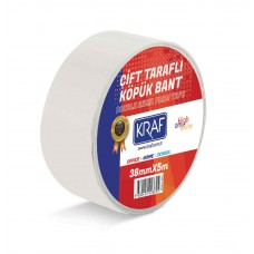 KRAF ÇİFT TARAFLI KÖPÜK BANT 38MMX5M